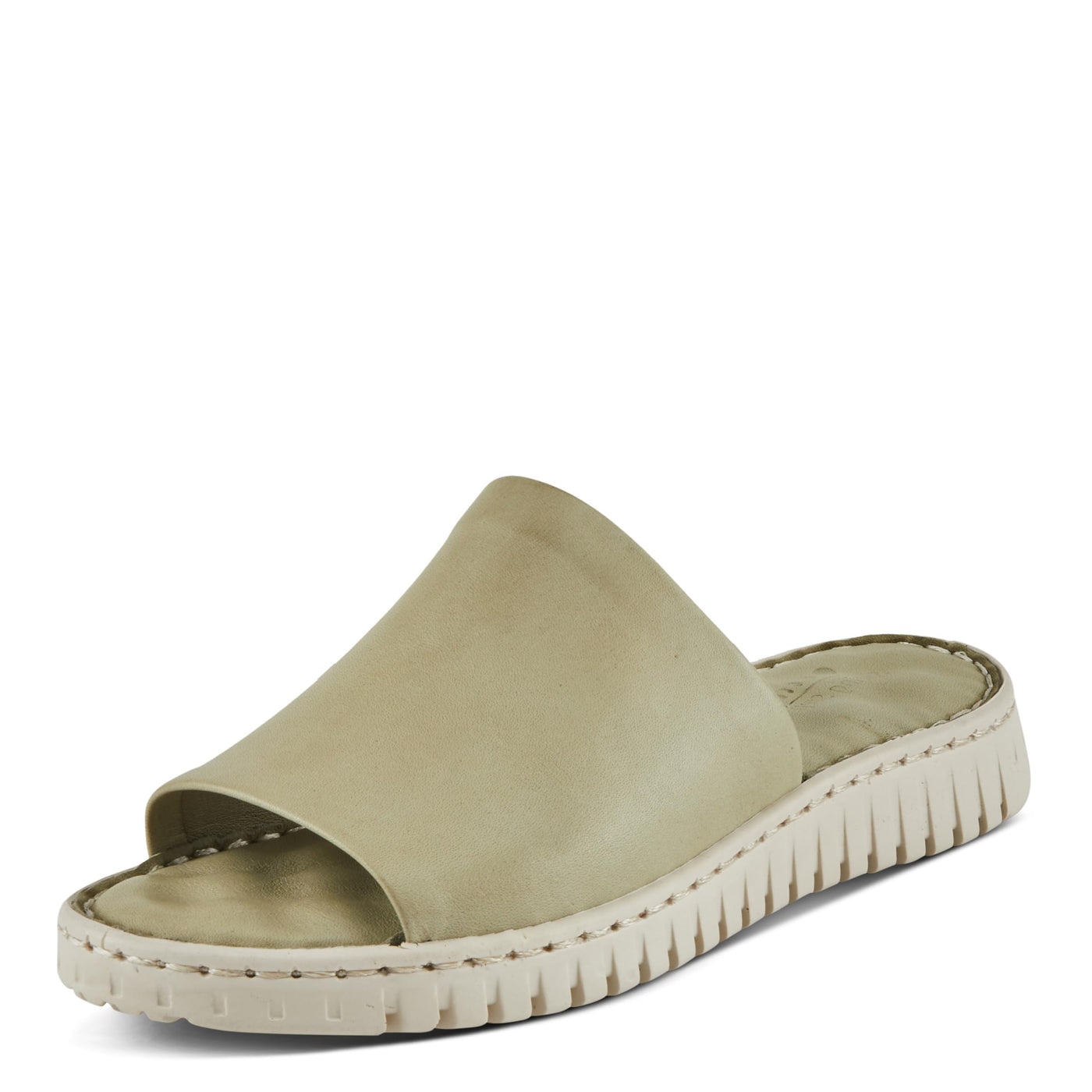 Spring Step NAPPA Women's Soft Leather Slip-On - Cushioned Footbed, Elastic Gore, Maximum Flexibility Olive Green EU 41 / US 9.5-10