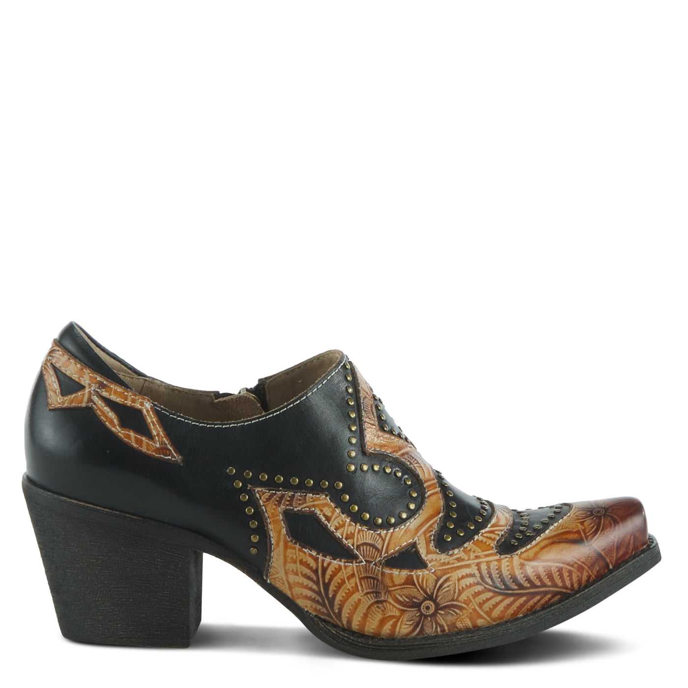 Spring Step L'Artiste Women's Zappa Leather Shootie Black Multi EU 39 / US 8.5