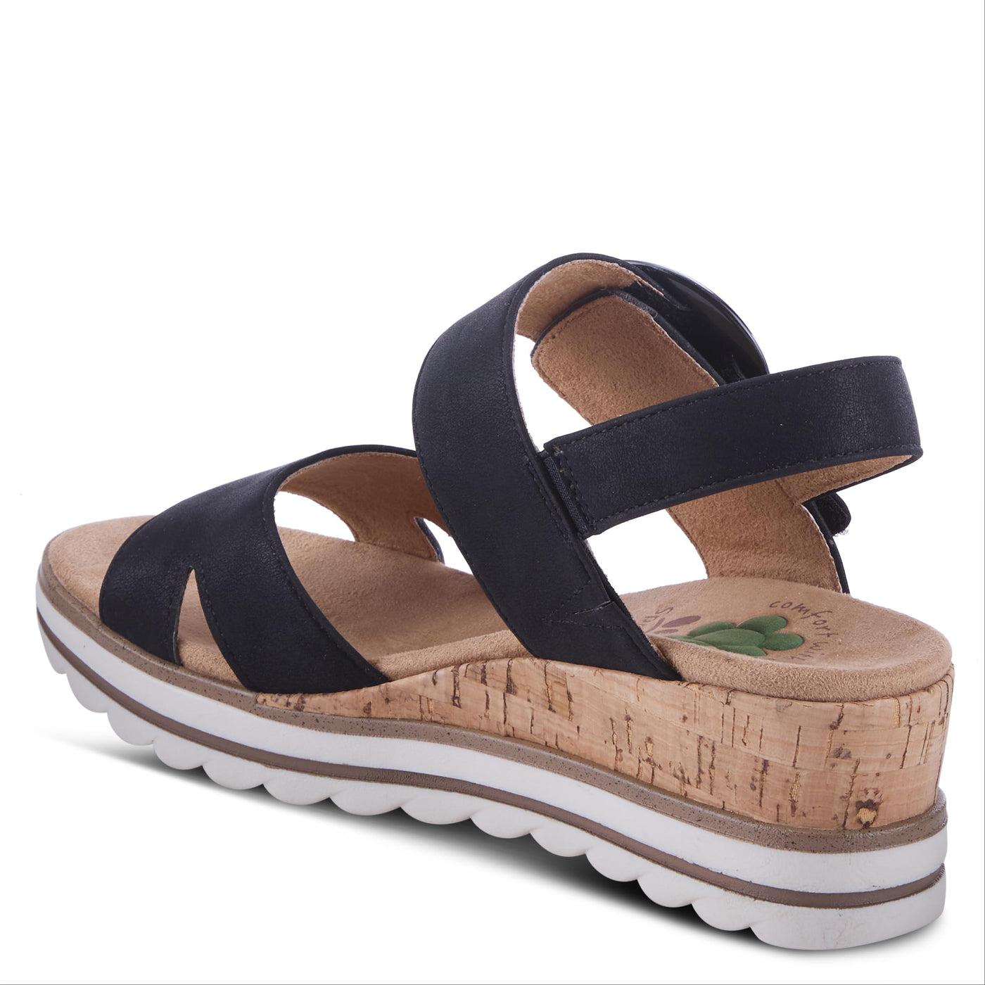 Spring Step Women's Loriya Slingback Wedge Sandal Black EU 42 / US 10.5-11