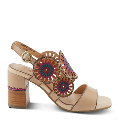 L'Artiste by Spring Step Women's Pinwheel Sandal, Beige, 9.5-10