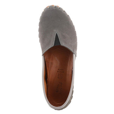 Spring Step Kathaleta Shoes for Women - Ladies Slip-On Shoes with Rubber Outsole - Comfortable Leather Shoes for Womens - Grey EU 38 / US 7.5-8