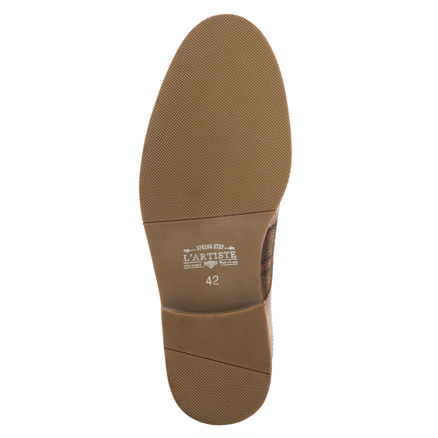 Spring Step L'Artiste Men's Thavo-Plaid Leather Oxford Shoes Tan Multi EU 42 / US 9