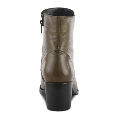 Spring Step Women's Garibaldi Leather Bootie Olive Green EU 40 / US 9