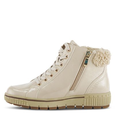 Spring Step Women's Alps Lace-Up Sneaker Beige Patent EU 38 / US 7.5-8