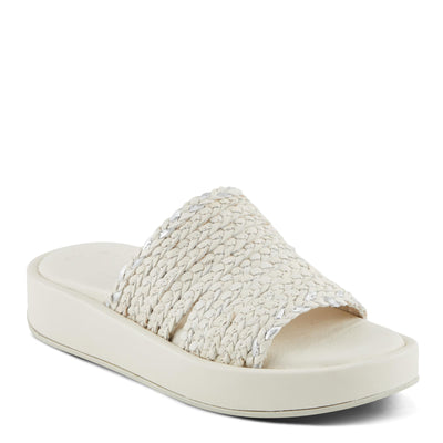 Spring Step FINNEGAN Women's Braided Platform Sandals with Boho Flair Ivory EU 42 / US 10.5-11
