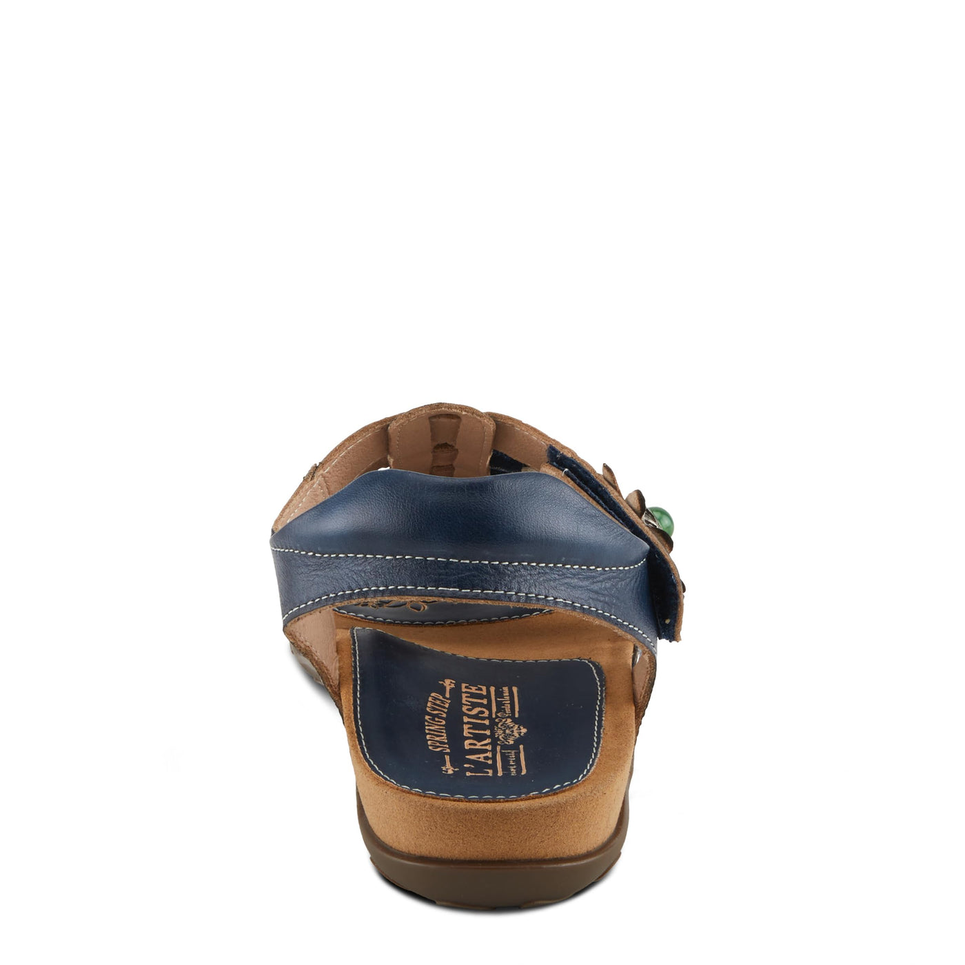 Spring Step L'Artiste Women's ACTIONETTA Artistic Sandals with Multiple Hook and Loop Closures Navy Multi EU 37 / US 6.5-7