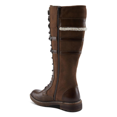 PATRIZIA Women's ALGERON Tall Boots with Sleek Design, Decorative Details, and Comfortable Fit Brown EU 42 / US 10.5-11