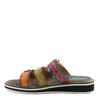 L'Artiste by Spring Step Women's Maryse Sandal, Rainbow Multi, 8.5