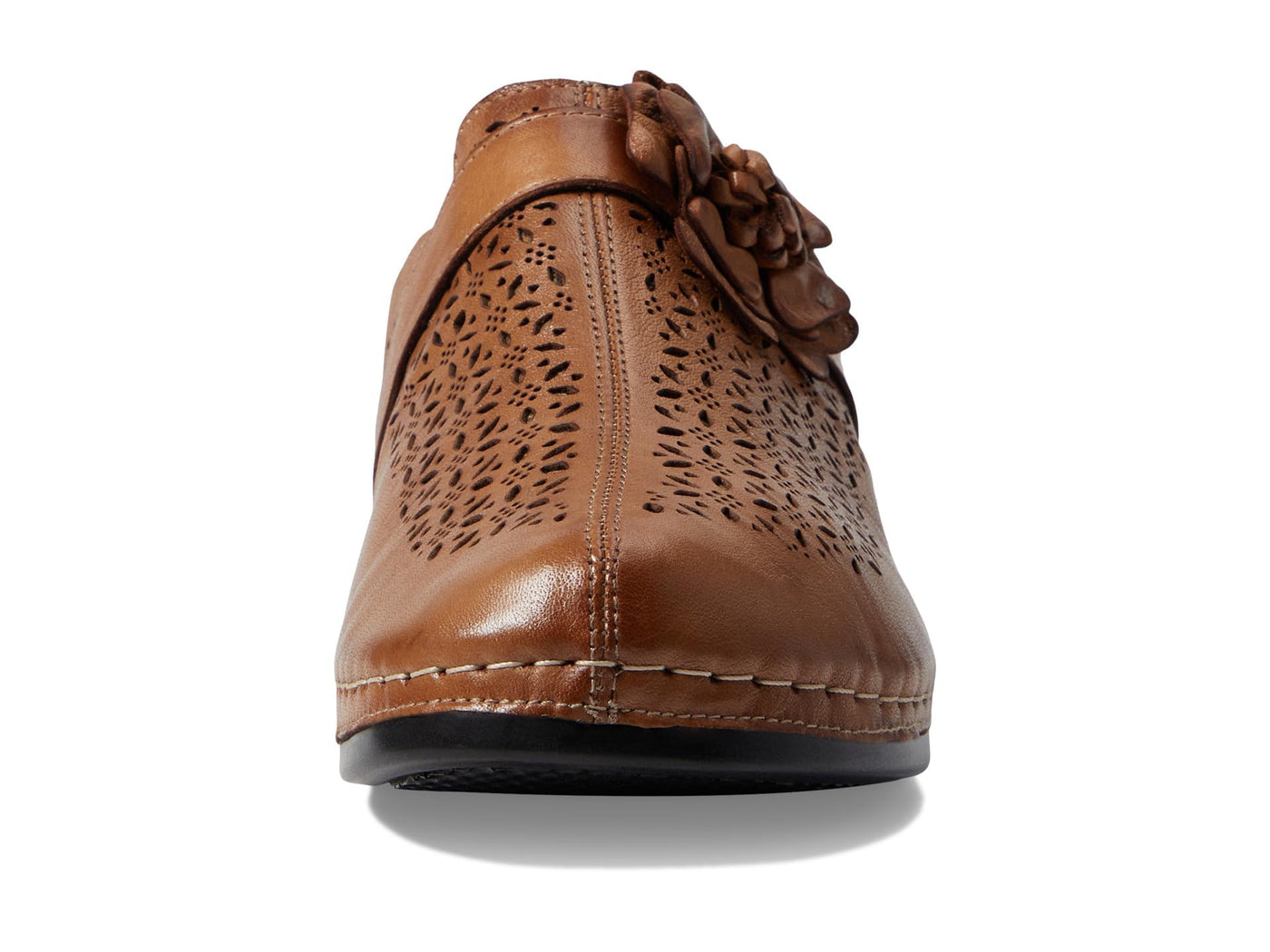 Spring Step Women's Lilybean Leather Clog Camel EU 37 / US 6.5-7