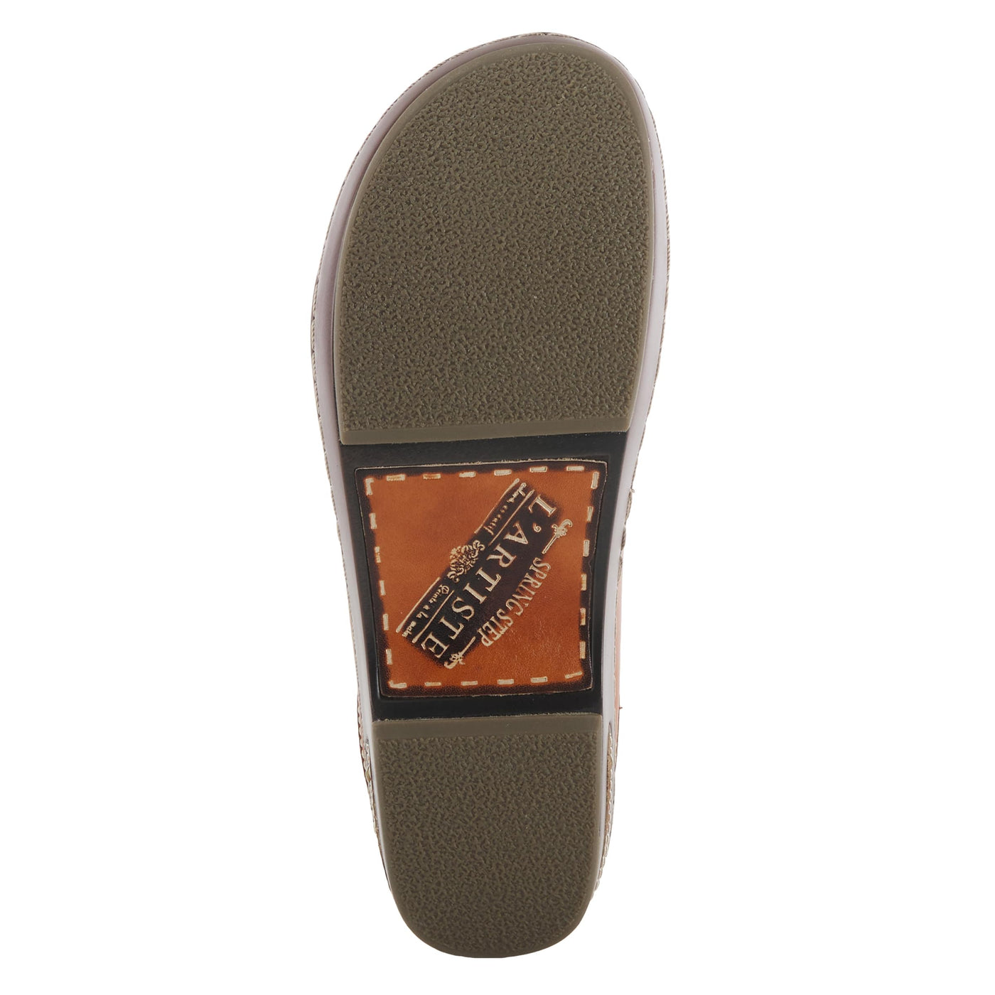 Spring Step L'Artiste Women's Woodside Leather Open Back Clog Camel Multi EU 37 / US 6.5-7