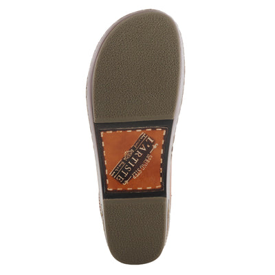 Spring Step L'Artiste Women's Woodside Leather Open Back Clog Camel Multi EU 37 / US 6.5-7