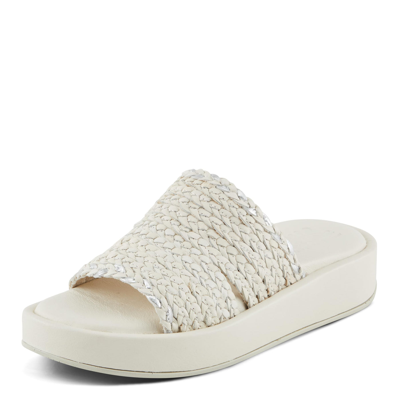 Spring Step FINNEGAN Women's Braided Platform Sandals with Boho Flair Ivory EU 42 / US 10.5-11