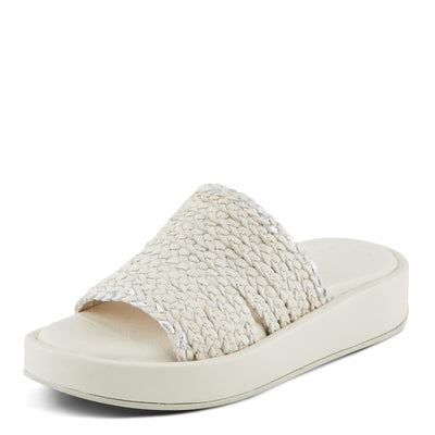 Spring Step FINNEGAN Women's Braided Platform Sandals with Boho Flair Ivory EU 42 / US 10.5-11