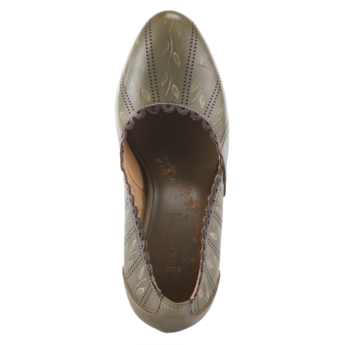 Spring Step L'Artiste Women's Zurisis Leather Heel Olive Green EU 39 / US 8.5