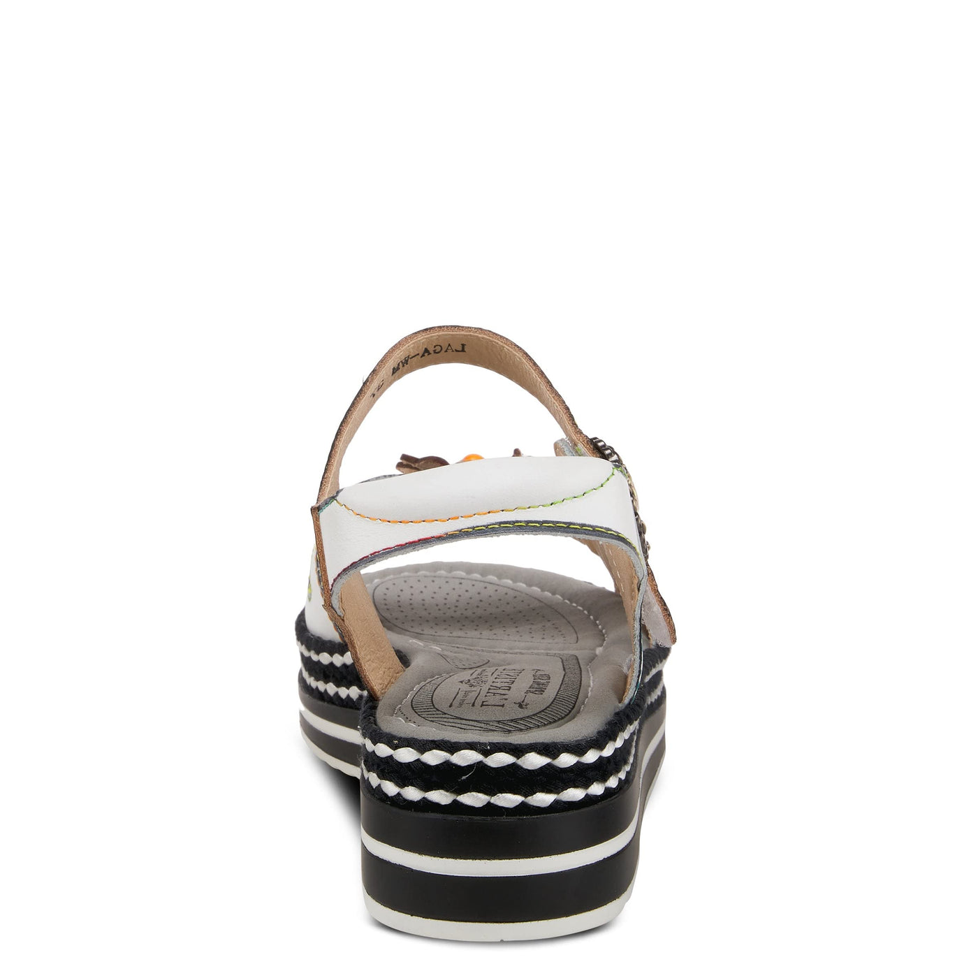 Spring Step L'Artiste Women's Laga Slide Sandal White Multi EU 37 / US 6.5-7