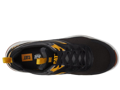 Caterpillar Streamline Runner Carbon Composite Toe Work Shoe Men Black/Cat Yellow