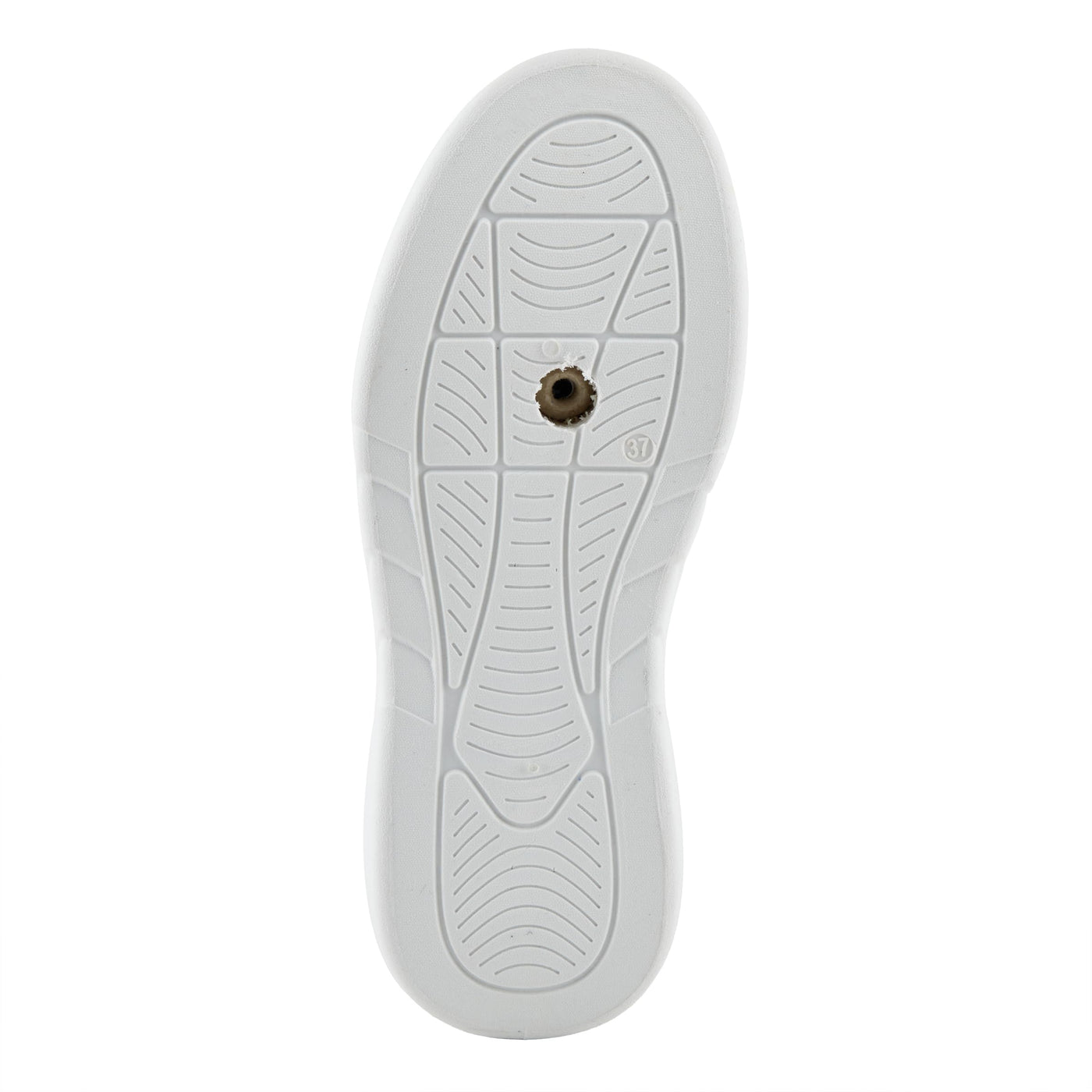 PATRIZIA Women's Leontine Sneakers with D-Ring Metallic Eyelets, Crystal Embellishments, and Comfortable Fit White EU 39 / US 8.5