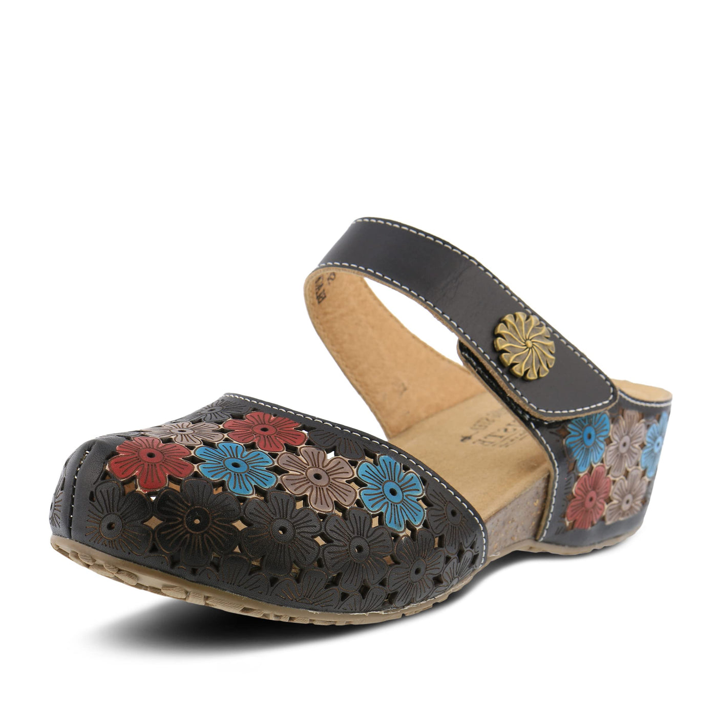 L'Artiste by Spring Step Spikey Black Multi 36 (US Women's 5.5-6) M