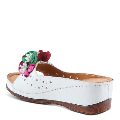Spring Step Women's Flowerchild Slide Sandal White EU 37 / US 6.5-7