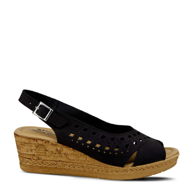 Spring Step Women's GOOSEY Sandal, Black, 8.5