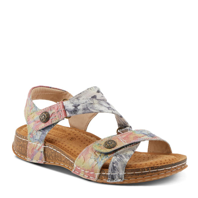 Spring Step L'Artiste Women's COLLETTE Energetic Comfort Sandals | Stylish Asymmetrical Design Ice Multi EU 36 / US 5.5-6