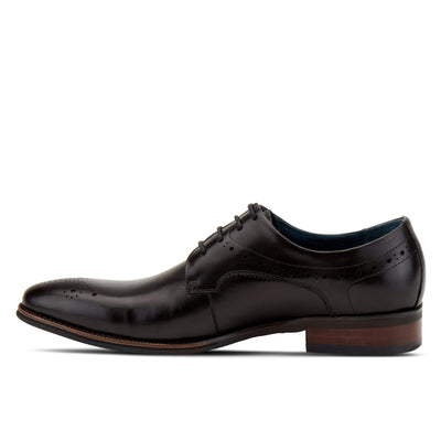 Spring Step Men's Charlie Oxford, Black, 8-8.5 Medium US