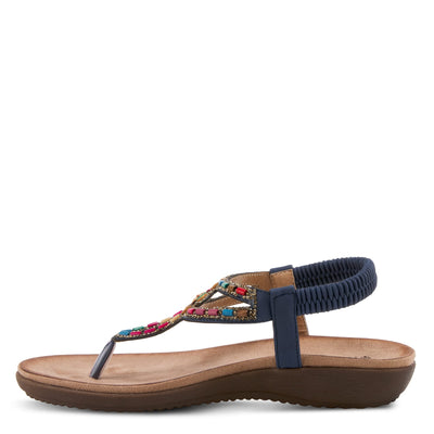 PATRIZIA Women's Crema Slingback Sandal Navy EU 42 / US 10.5-11