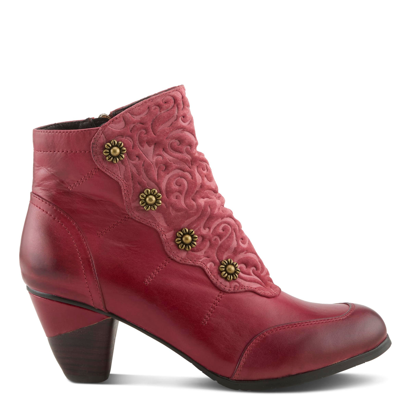 L’Artiste by Spring Step Women's Belgard Ankle Bootie, Bordeaux, 40 EU/9 M US