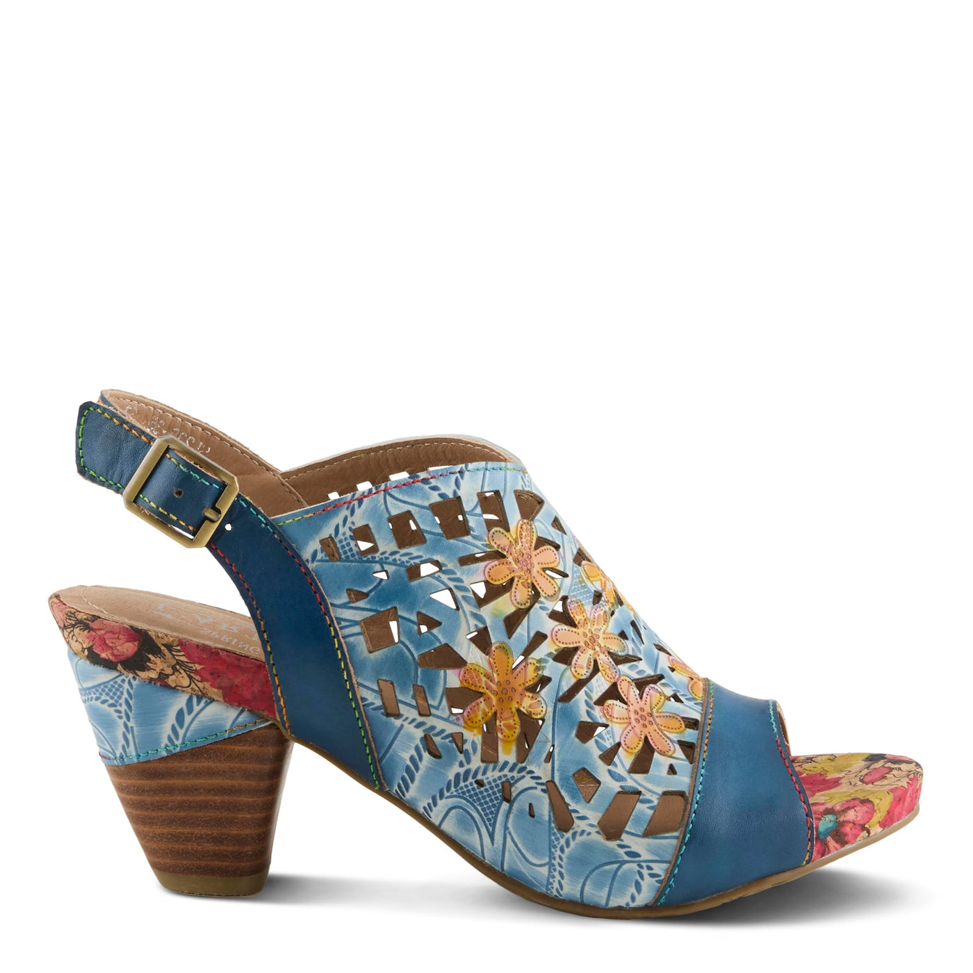 L'Artiste by Spring Step Women's Eclipsing Pump, Blue Multi, 8.5