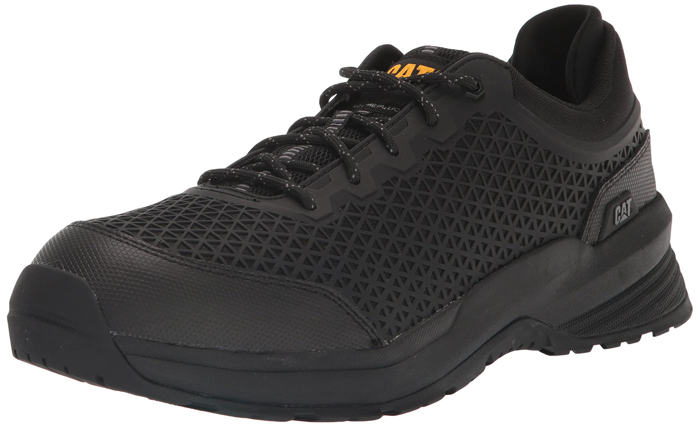CAT Footwear Men's Streamline 2.0 Mesh Composite Toe Work Shoe, Black/Black, 9 Wide