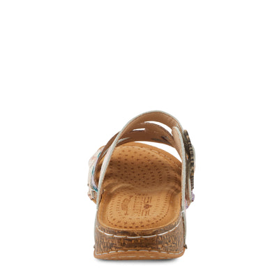 Spring Step L'Artiste Women's CALAMITYJAY Shimmering Comfort Sandals | Stylish and Practical Purple Multi EU 39 / US 8.5