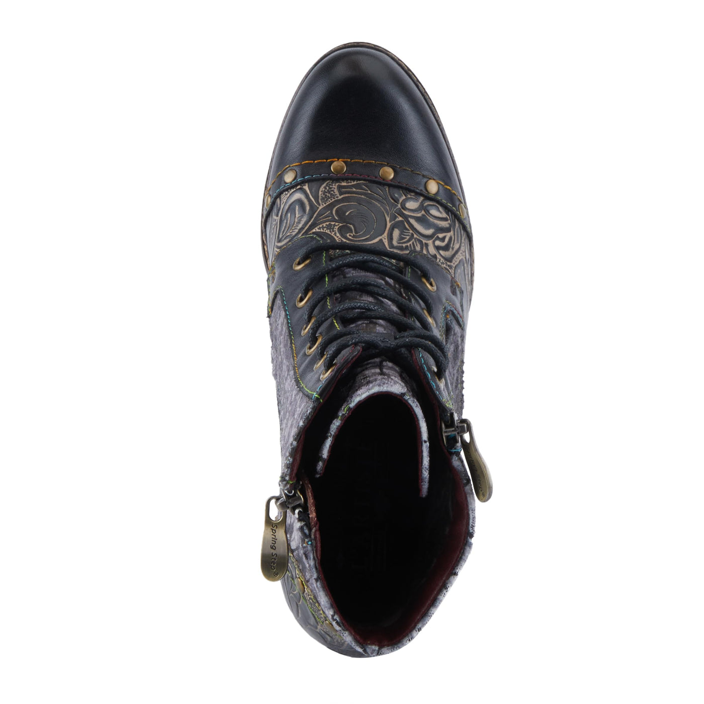 L'Artiste by Spring Step Women's Avyanna Casual Booties, Black Multi, 9