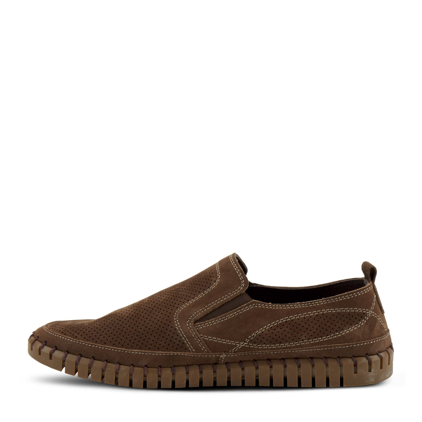 Spring Step Men's Mateo Slip-On Shoe Brown Nubuck EU 41 / US 8-8.5