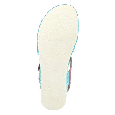 L�Artiste by Spring Step Women's Sumacah-aqm Slide Sandal, Aqua, 41 EU/9.5-10 M US