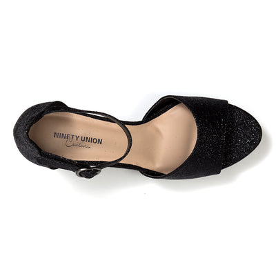 Ninety Union Jazzy Glitzy Open Till Close Back Sandal, Black, 12