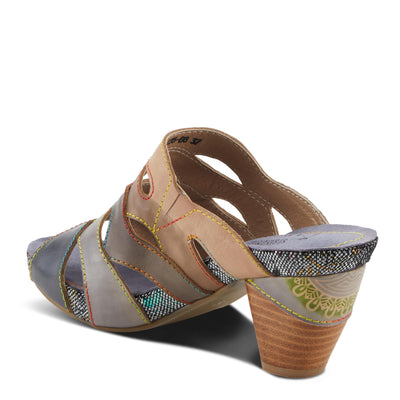 L'Artiste by Spring Step Women's Pita Sandal, Black Multi, 9.5-10