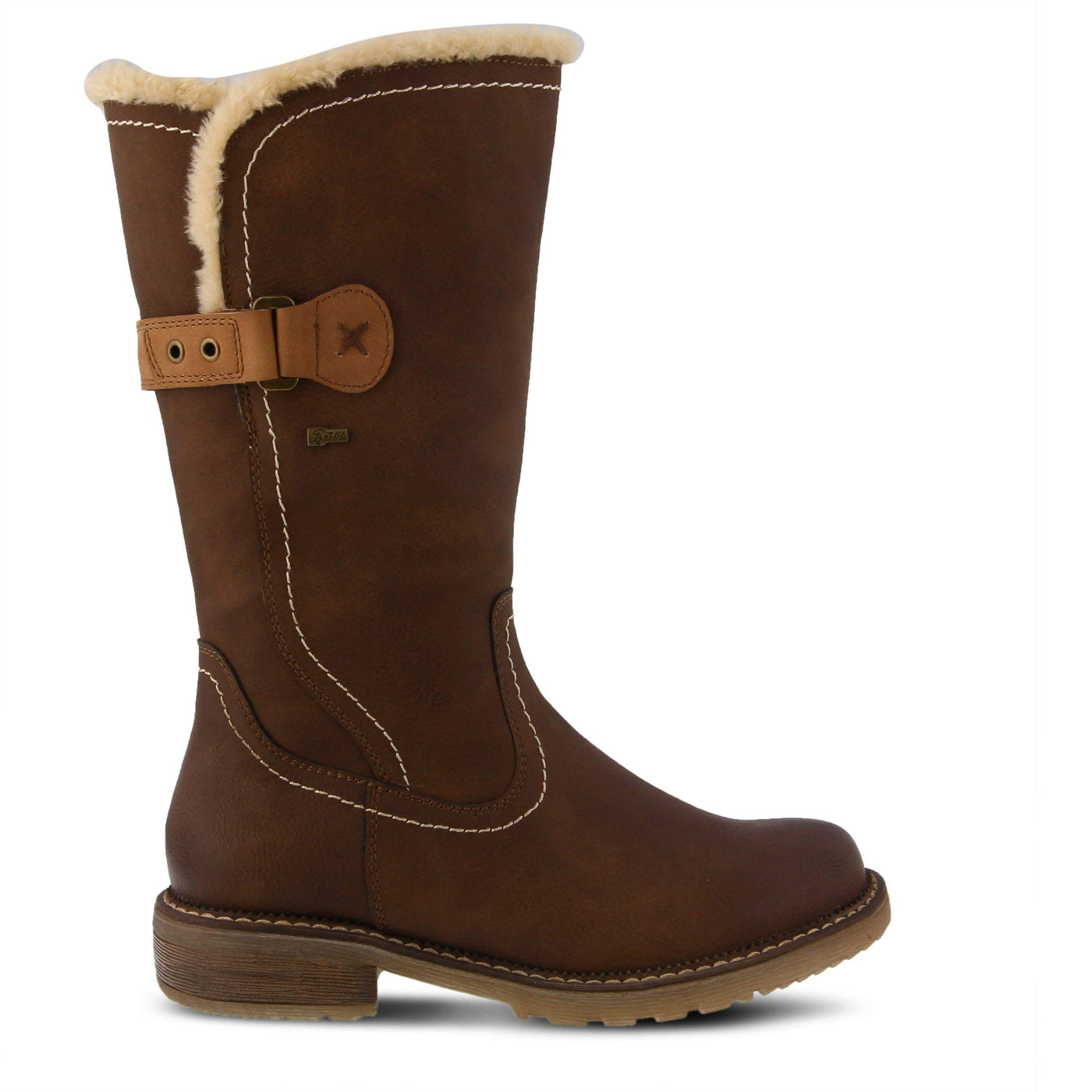 Spring Step Women's Mid Calf Boot, Brown, 6.5-7