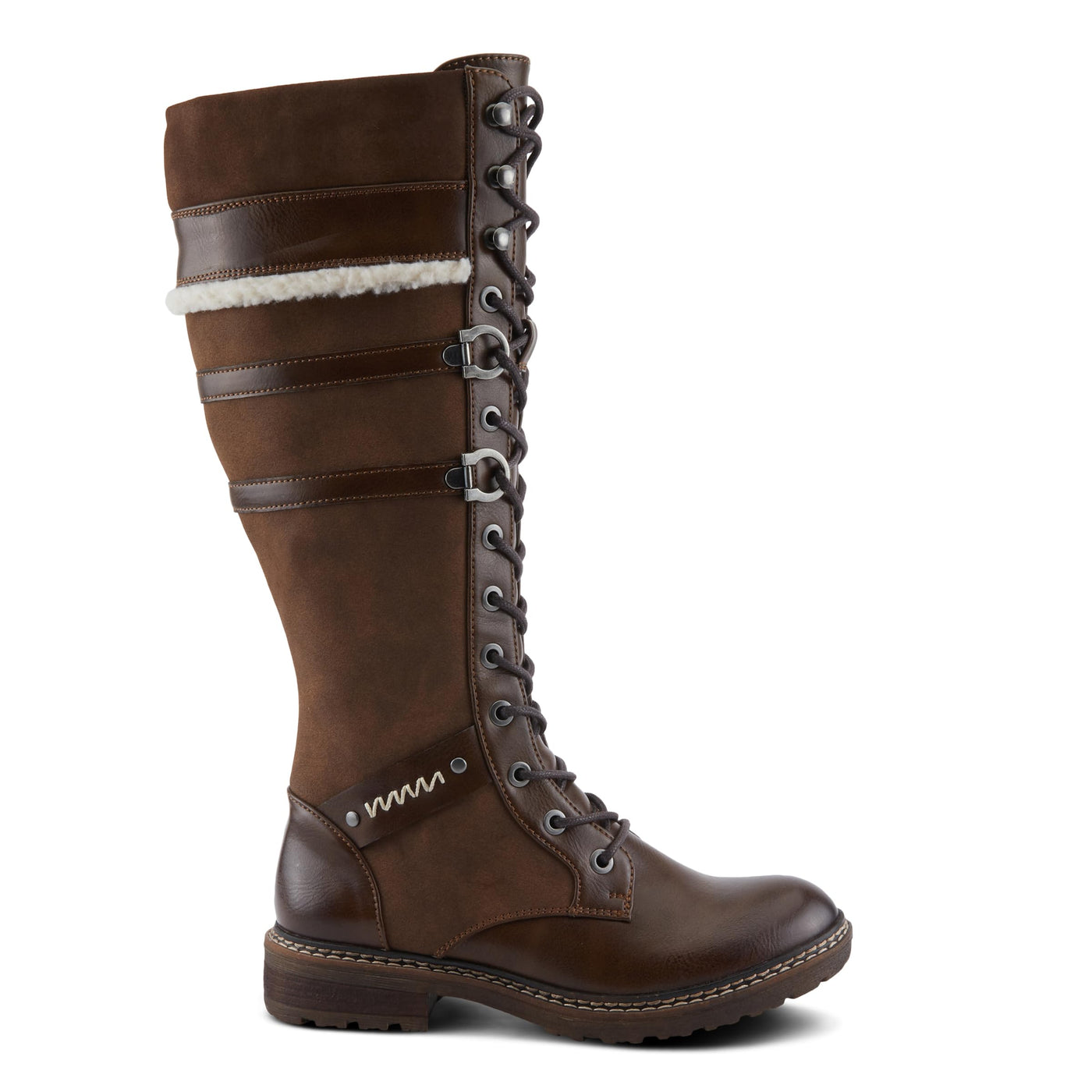 PATRIZIA Women's ALGERON Tall Boots with Sleek Design, Decorative Details, and Comfortable Fit Brown EU 36 / US 5.5-6