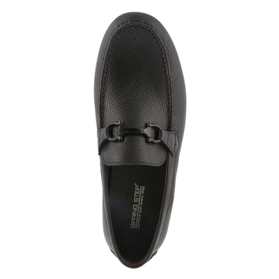 Spring Step Men Jarrett Loafer Flat, BLACK,12 M US