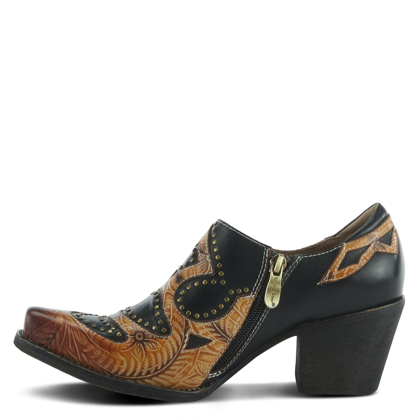 Spring Step L'Artiste Women's Zappa Leather Shootie Black Multi EU 39 / US 8.5