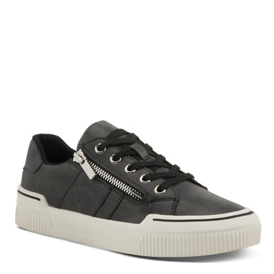 PATRIZIA Women's DARAH Fashion Sneakers with Functional Zipper, Lace Keeper, and Comfortable Fit