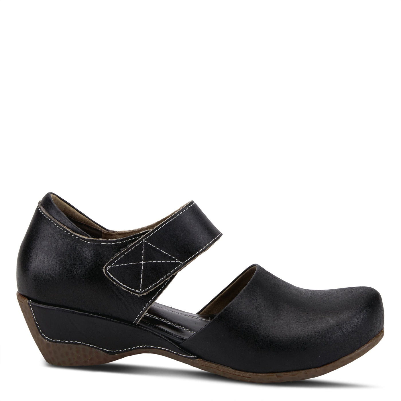 L�Artiste by Spring Step Women's Gloss Mary Jane Flat, Black, 42 EU/10.5-11 M US