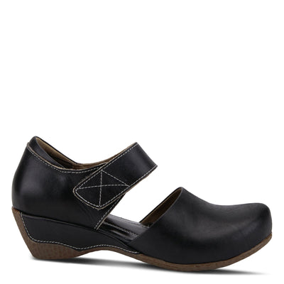 L�Artiste by Spring Step Women's Gloss Mary Jane Flat, Black, 37 EU/6.5-7 M US