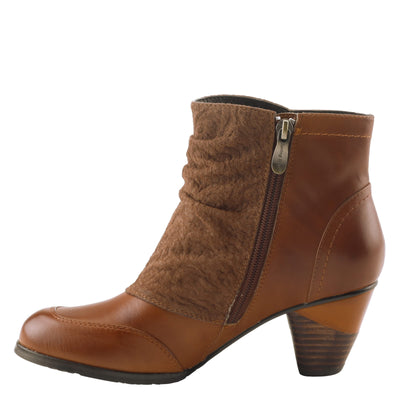 L�Artiste by Spring Step Women's Belgard Ankle Bootie, Brown, 42 EU/10.5-11 M US