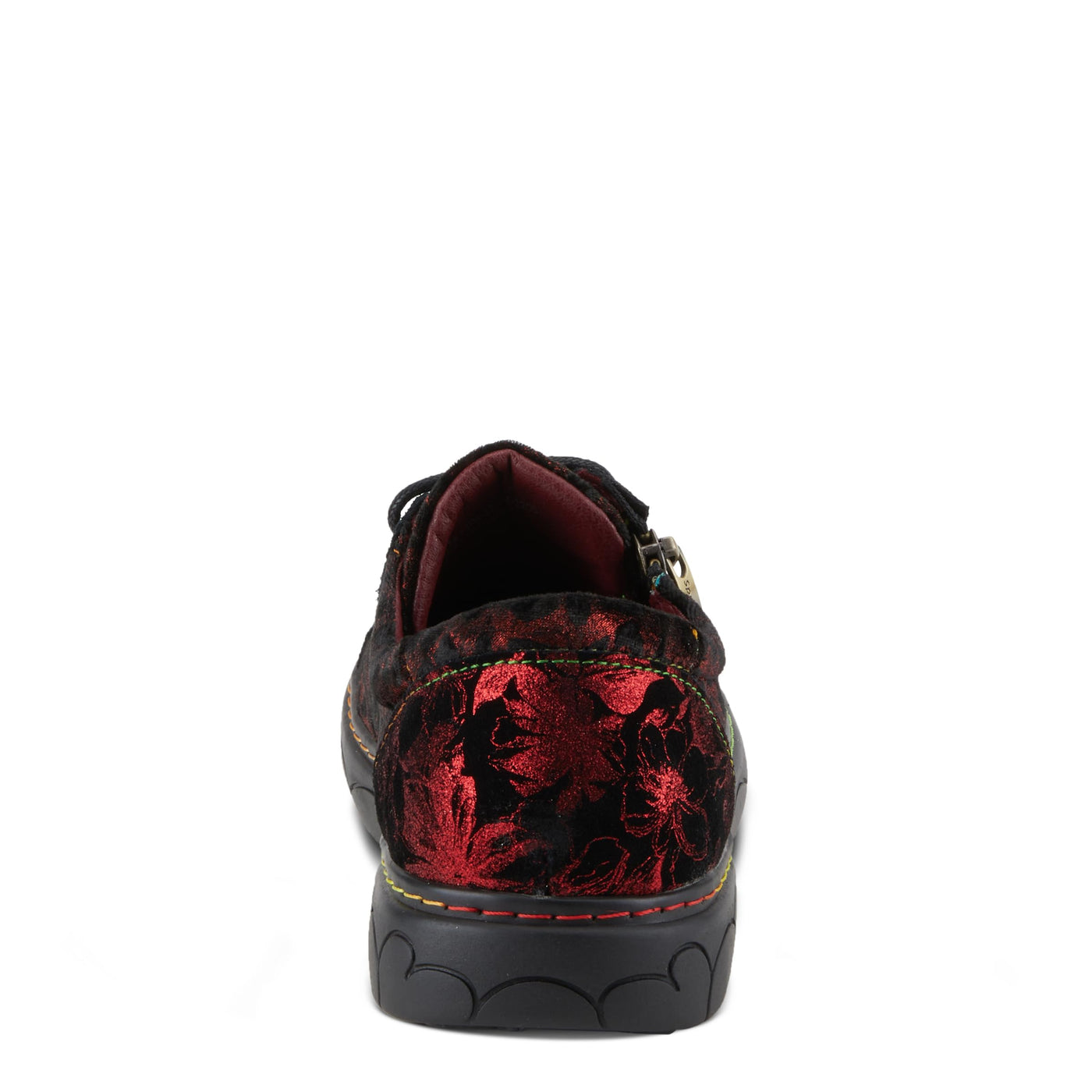 Spring Step L'Artiste Danli-Cheeta Snakers for Women - Animal Print Girls Sneaker - Ladies Fashion Snakers with Zipper and Adjustable Laces - Red Multi EU 35 / US 5