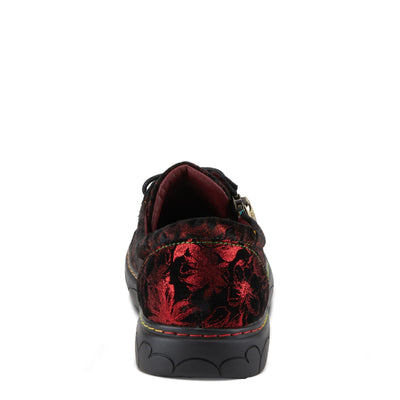 Spring Step L'Artiste Danli-Cheeta Snakers for Women - Animal Print Girls Sneaker - Ladies Fashion Snakers with Zipper and Adjustable Laces - Red Multi EU 35 / US 5
