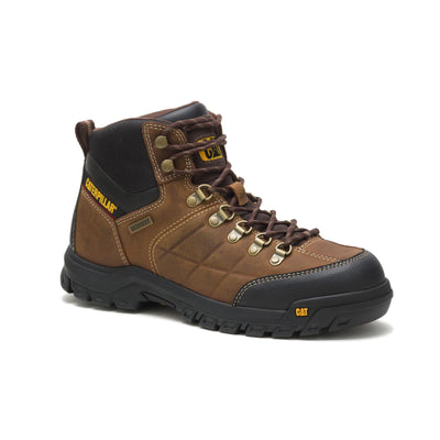 Cat Footwear Men's Threshold Waterproof Soft Toe Work Boot, Real Brown, 11.5 Wide