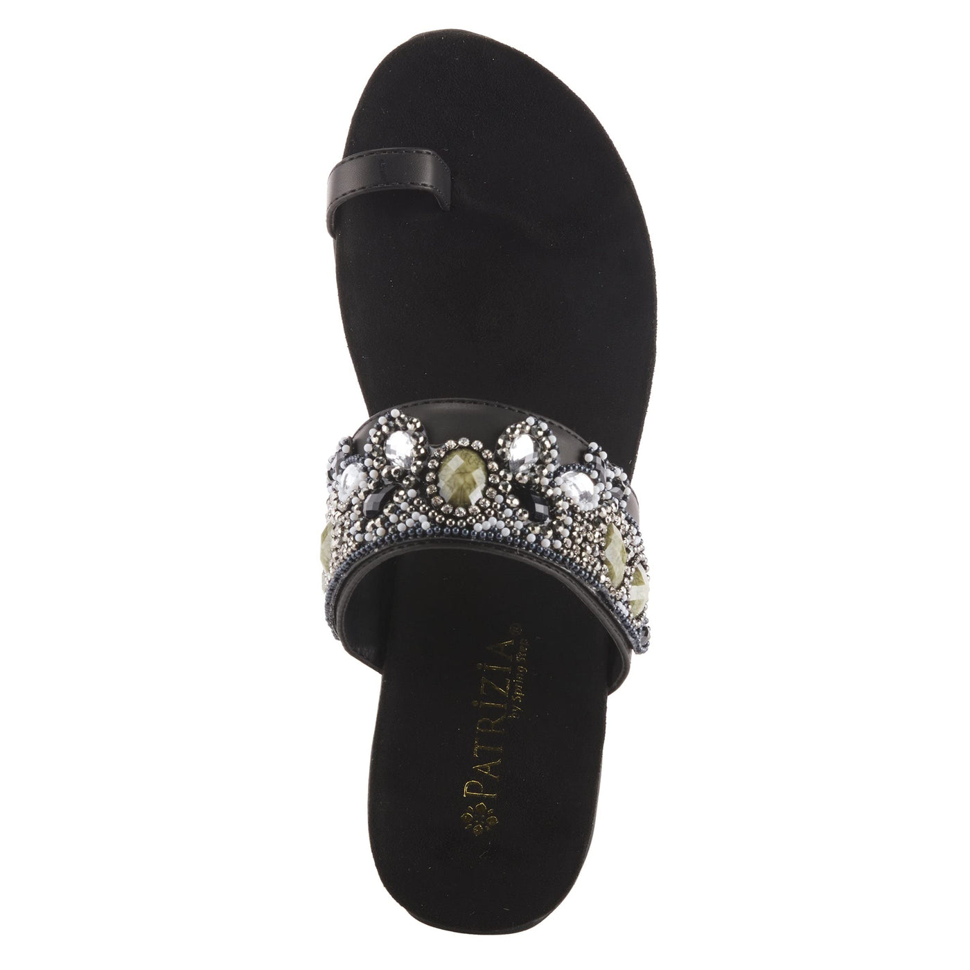 PATRIZIA Women's Amalfi Slide Sandal Black EU 37 / US 6.5-7
