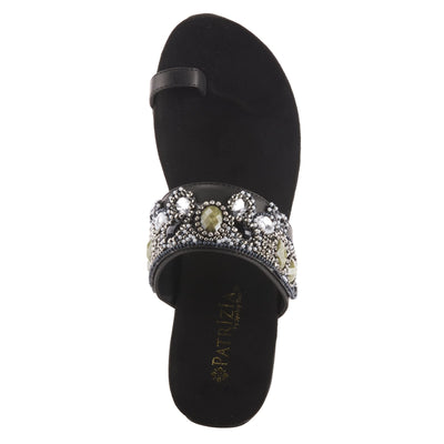 PATRIZIA Women's Amalfi Slide Sandal Black EU 37 / US 6.5-7