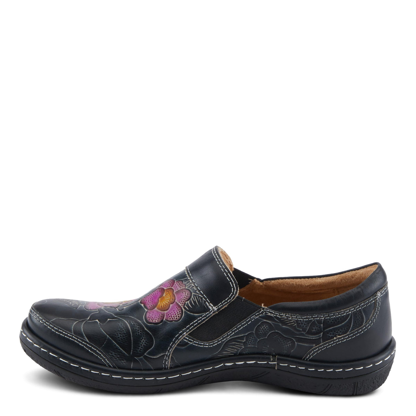 L'Artiste by Spring Step Women's Annawan Loafer Flat, Black Multi, 5